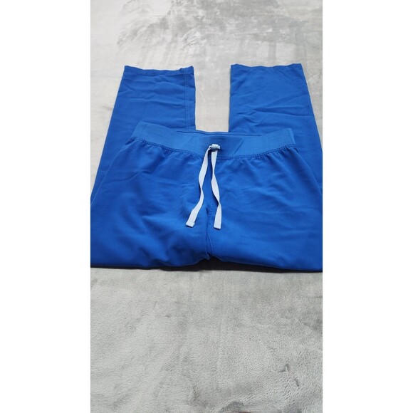 Figs Women's Size Small Blue Technical Collection Scrub Pants Drawstring - Picture 3 of 11